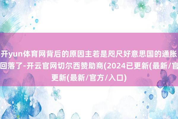 开yun体育网背后的原因主若是咫尺好意思国的通胀天然边缘回落了-开云官网切尔西赞助商(2024已更新(最新/官方/入口)