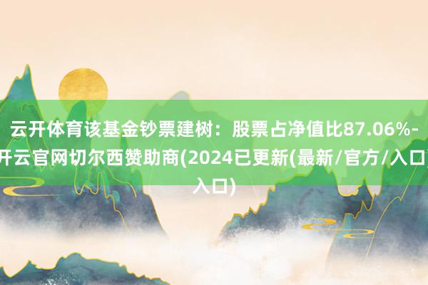 云开体育该基金钞票建树：股票占净值比87.06%-开云官网切尔西赞助商(2024已更新(最新/官方/入口)