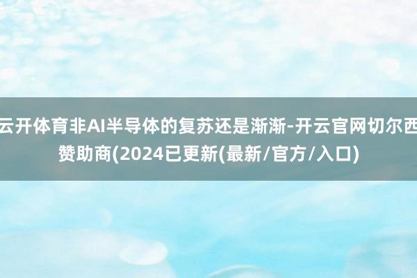 云开体育非AI半导体的复苏还是渐渐-开云官网切尔西赞助商(2024已更新(最新/官方/入口)