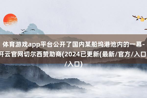 体育游戏app平台公开了国内某船坞港池内的一幕-开云官网切尔西赞助商(2024已更新(最新/官方/入口)